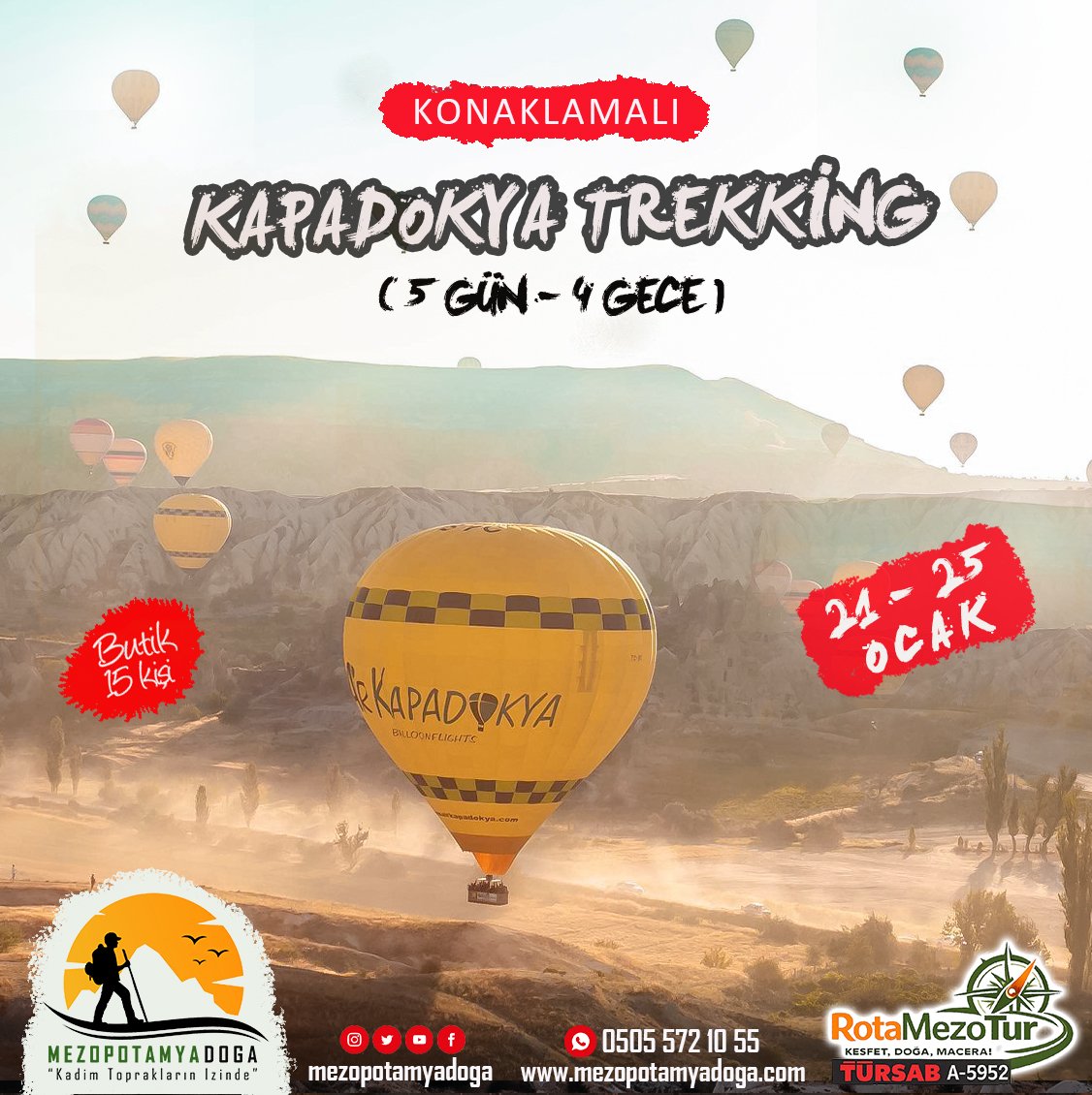 KAPADOKYA TREKKING TURU