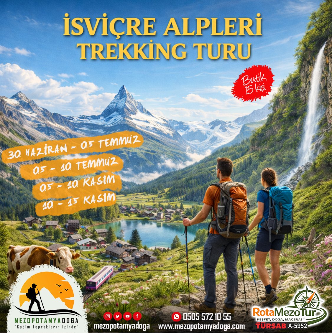 İSVİÇRE ALP DAĞLARI TREKKİNG TURU